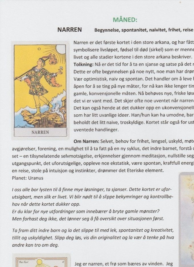 Samme kort - 3 forskjellige tarot-kortstokker